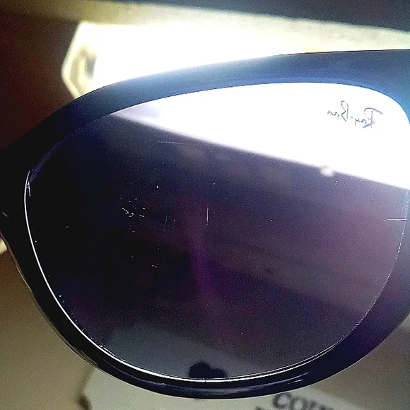 Women's Ray-Ban RB 4167 Gradient Lenses Polished Black Cat Eye Sunglasses